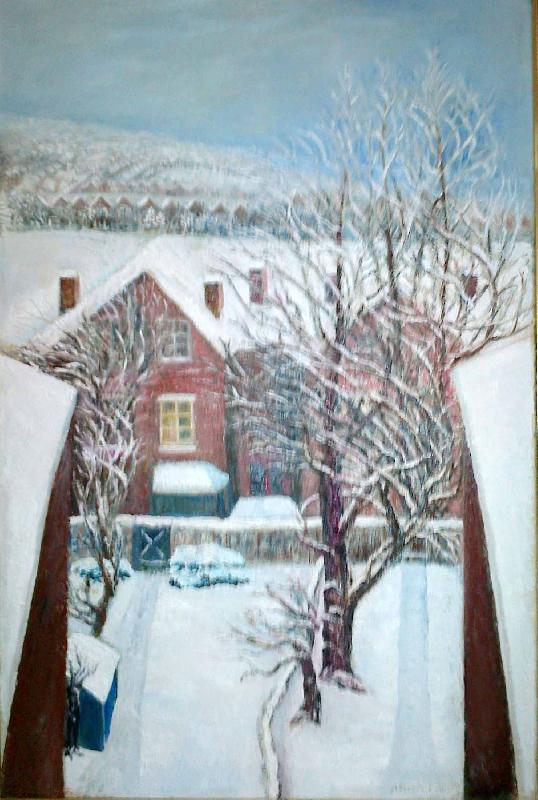 Anita Ree Wimbledon snowscape